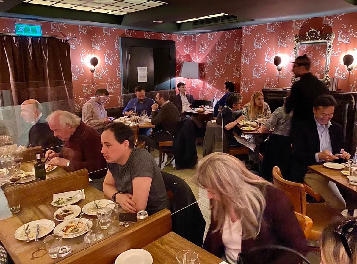 Bocca di Lupo restaurant in Soho, London