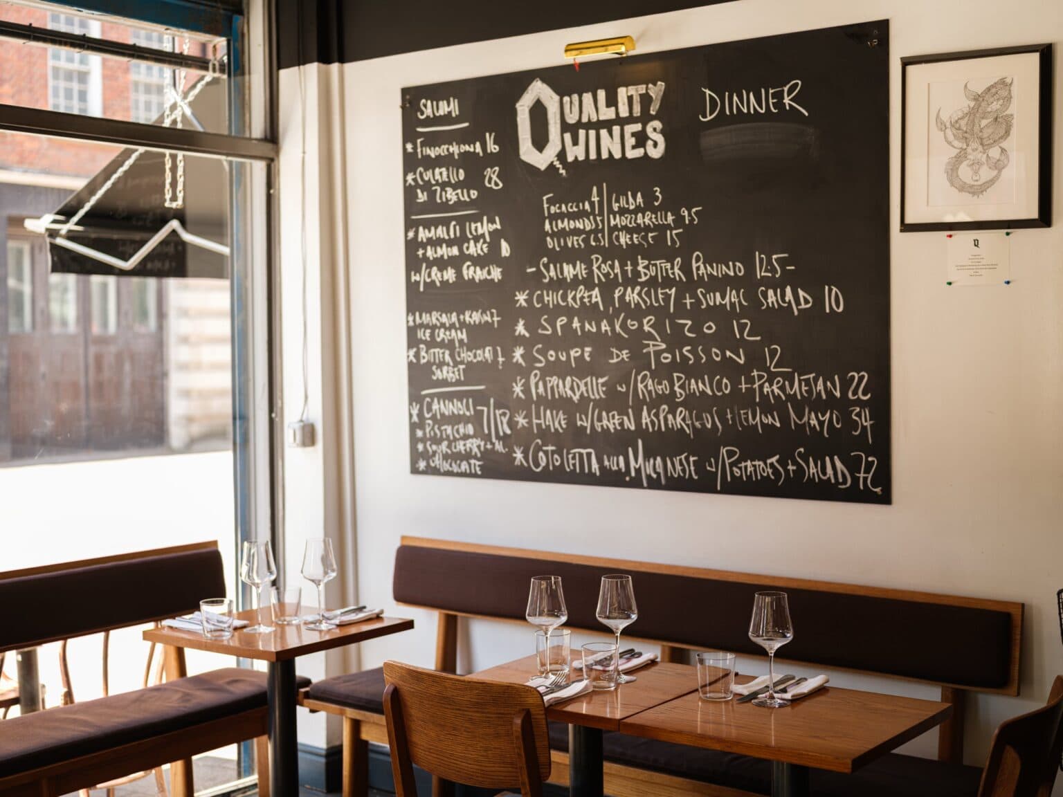 Quality Wines restaurant in Farringdon, London