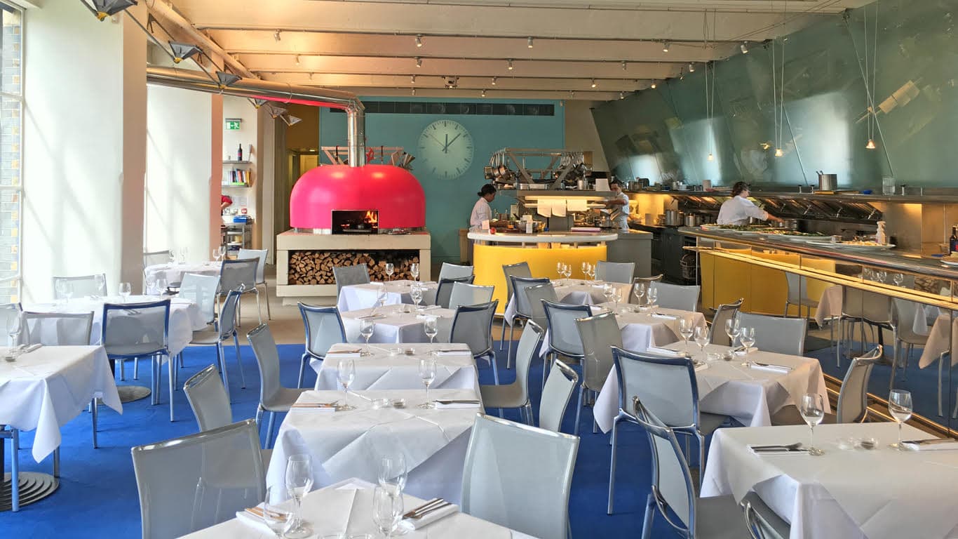 The River Café restaurant in Hammersmith, London