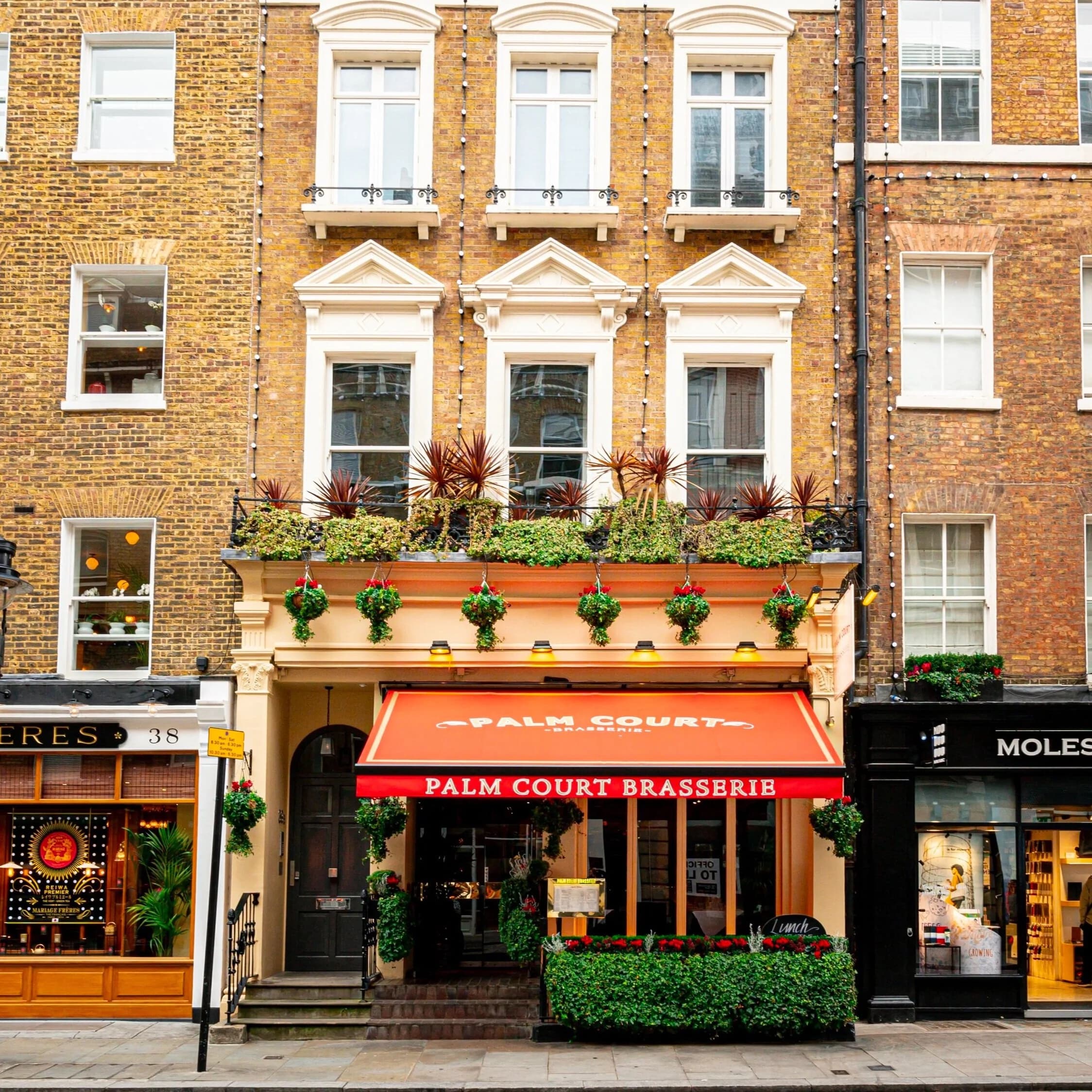 Palm Court Brasserie restaurant in Covent Garden, London