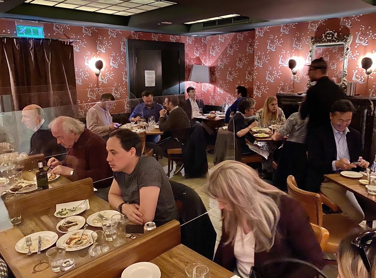 Bocca di Lupo restaurant in Soho, London
