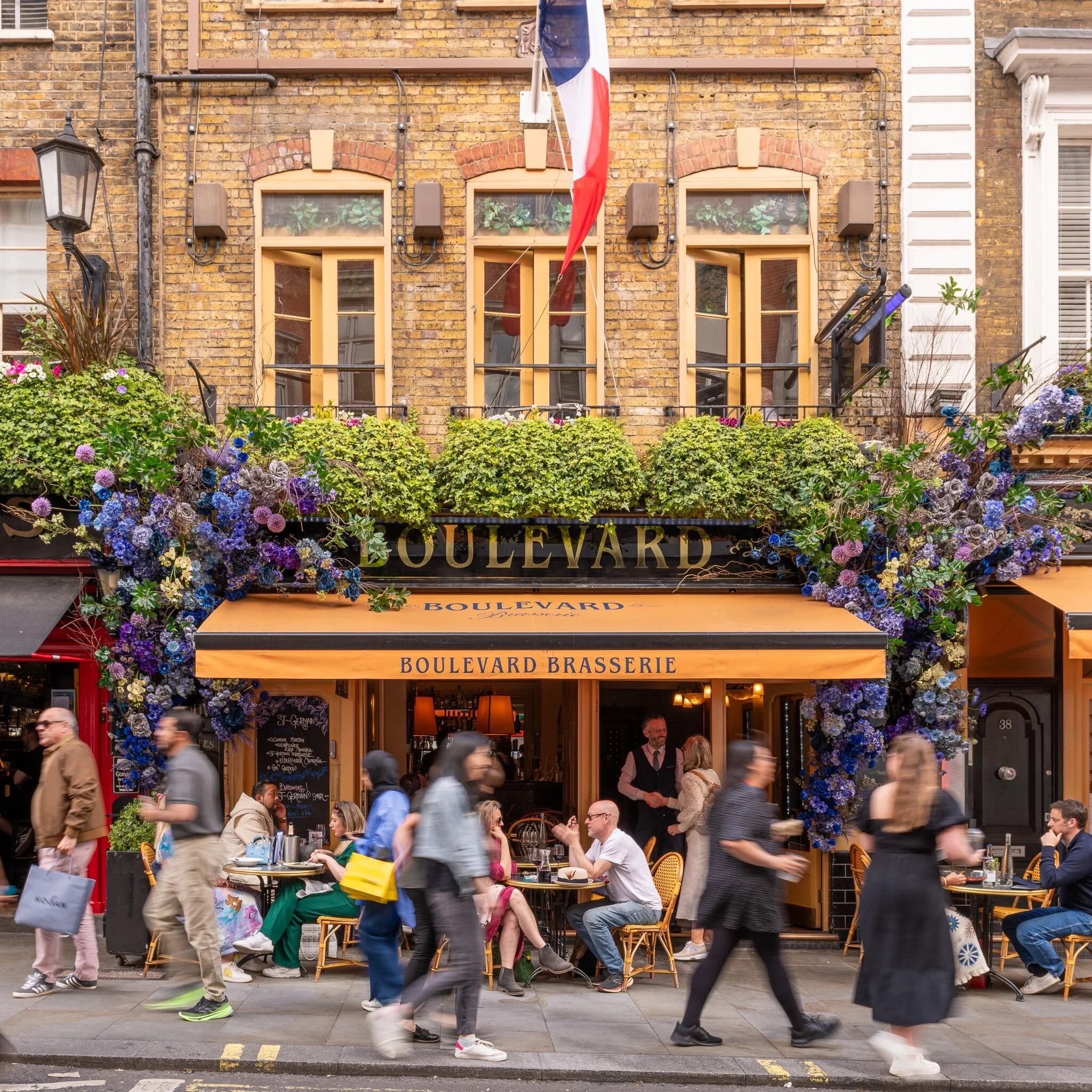 Boulevard Brasserie restaurant in Covent Garden, London