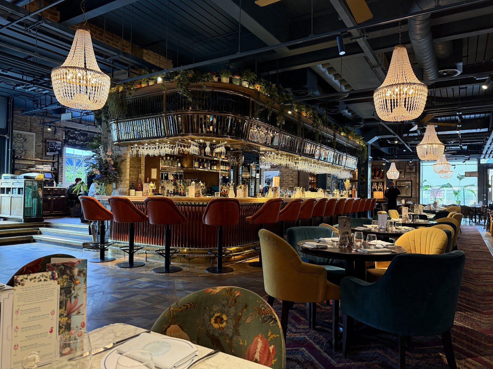 Granary Square Brasserie restaurant in King's Cross, London