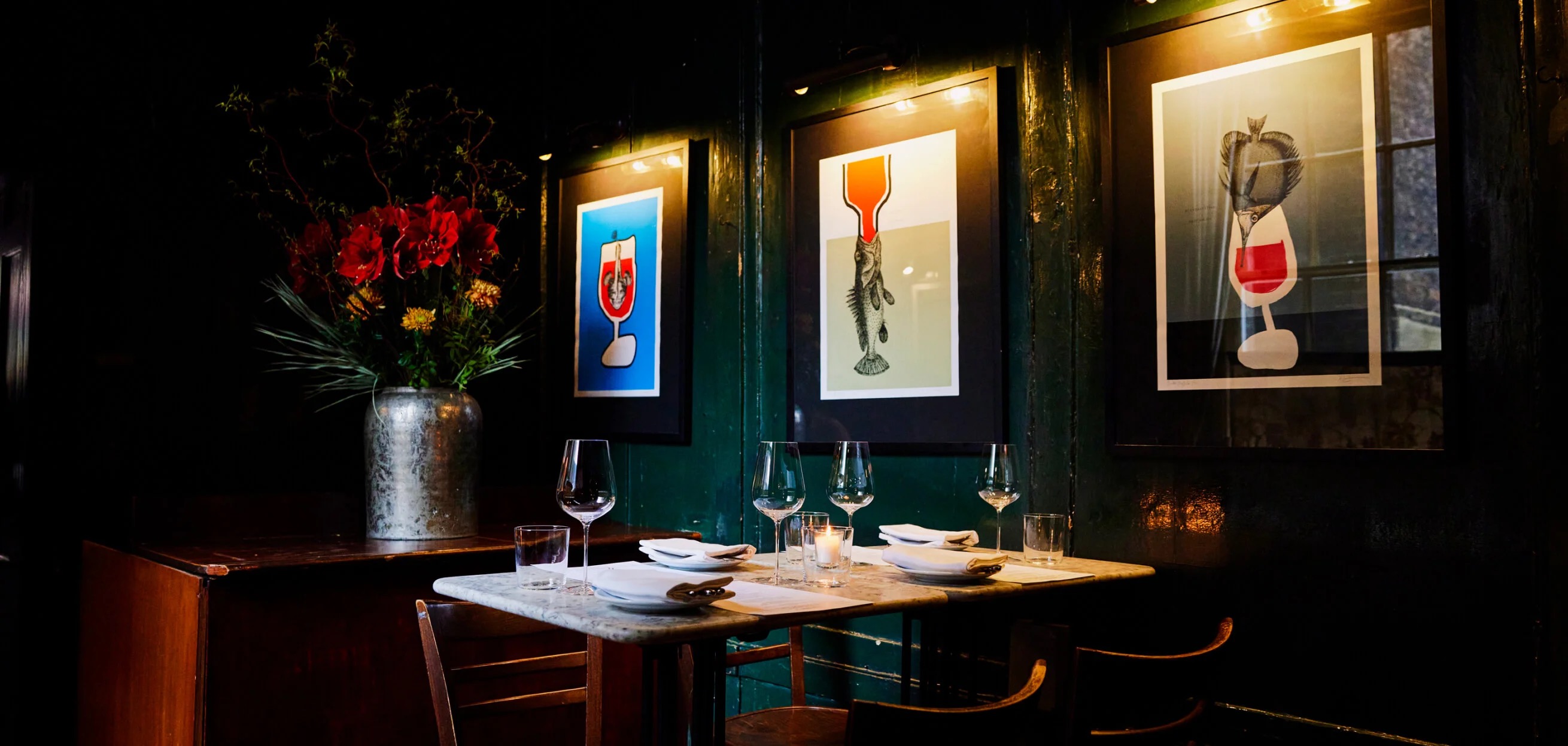 Noble Rot Lamb's Conduit restaurant in Bloomsbury, London