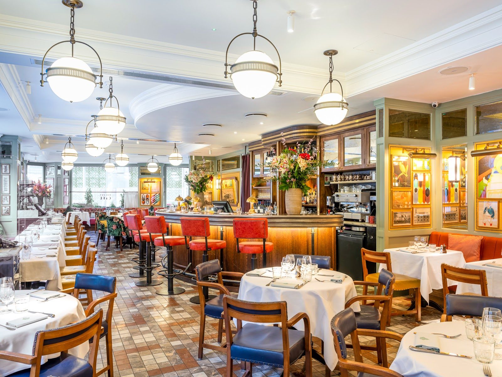 The Ivy Café Marylebone restaurant in Marylebone, London