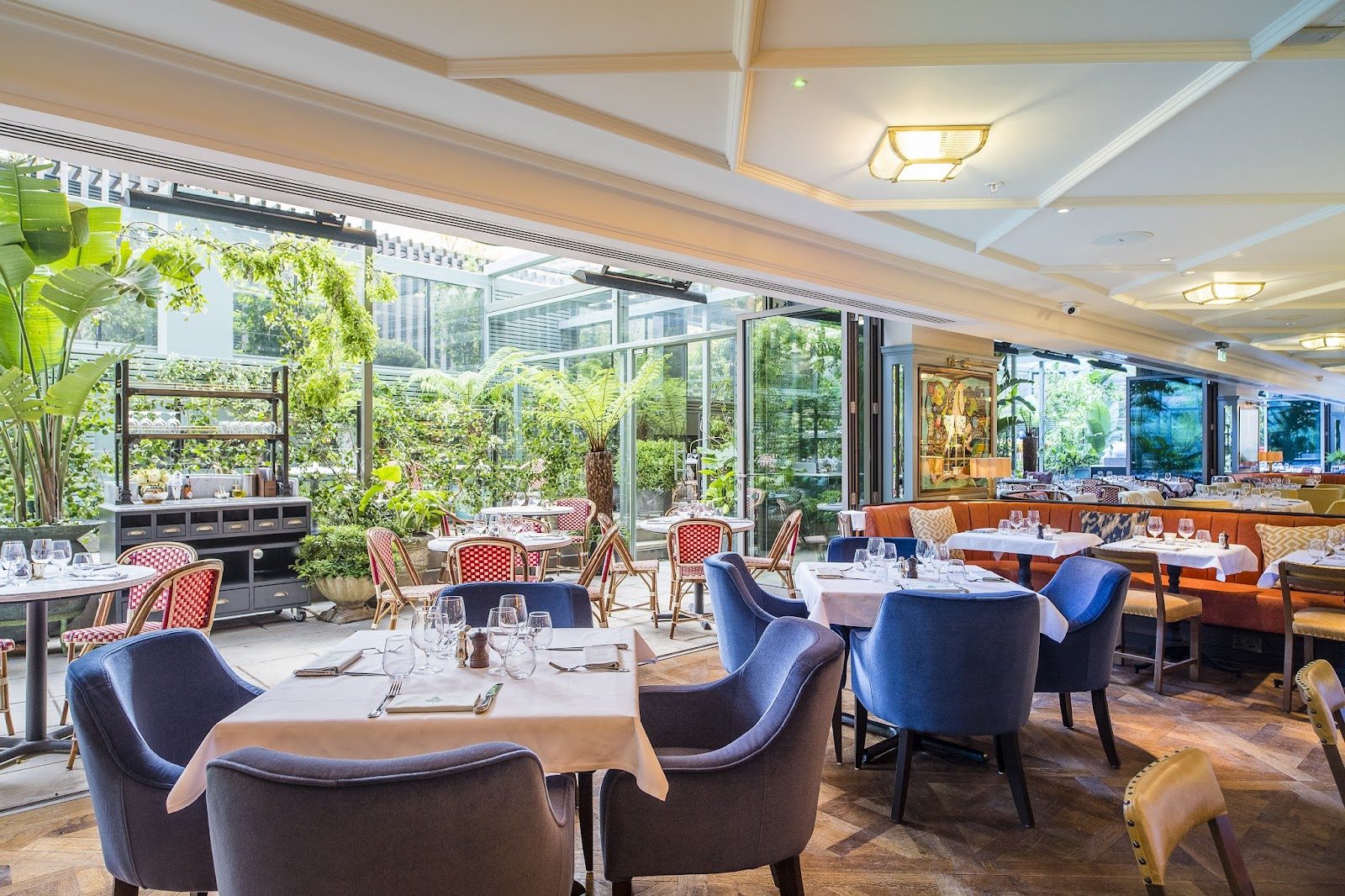 The Ivy City Garden restaurant in City of London, London