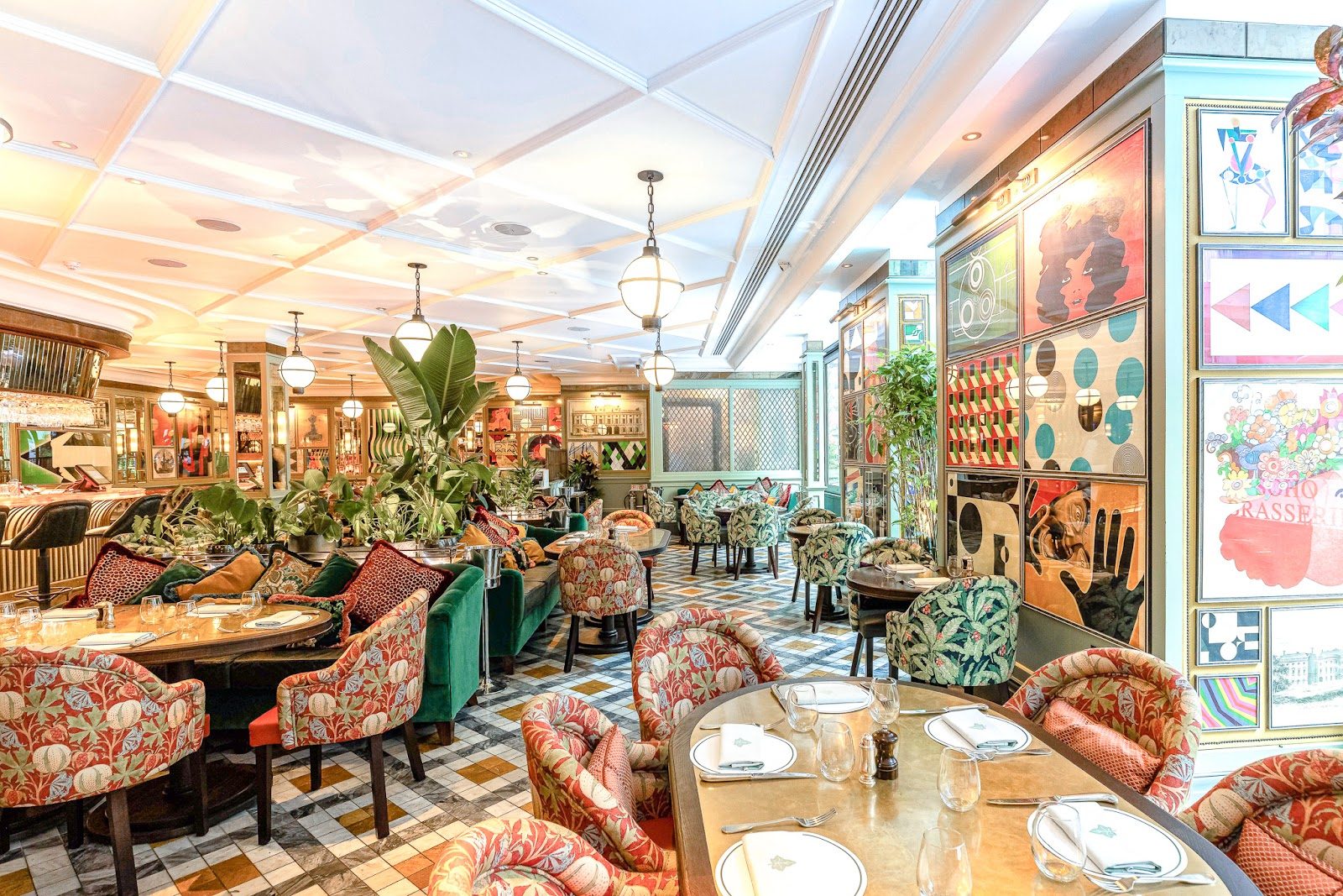 The Ivy Soho Brasserie restaurant in Soho, London